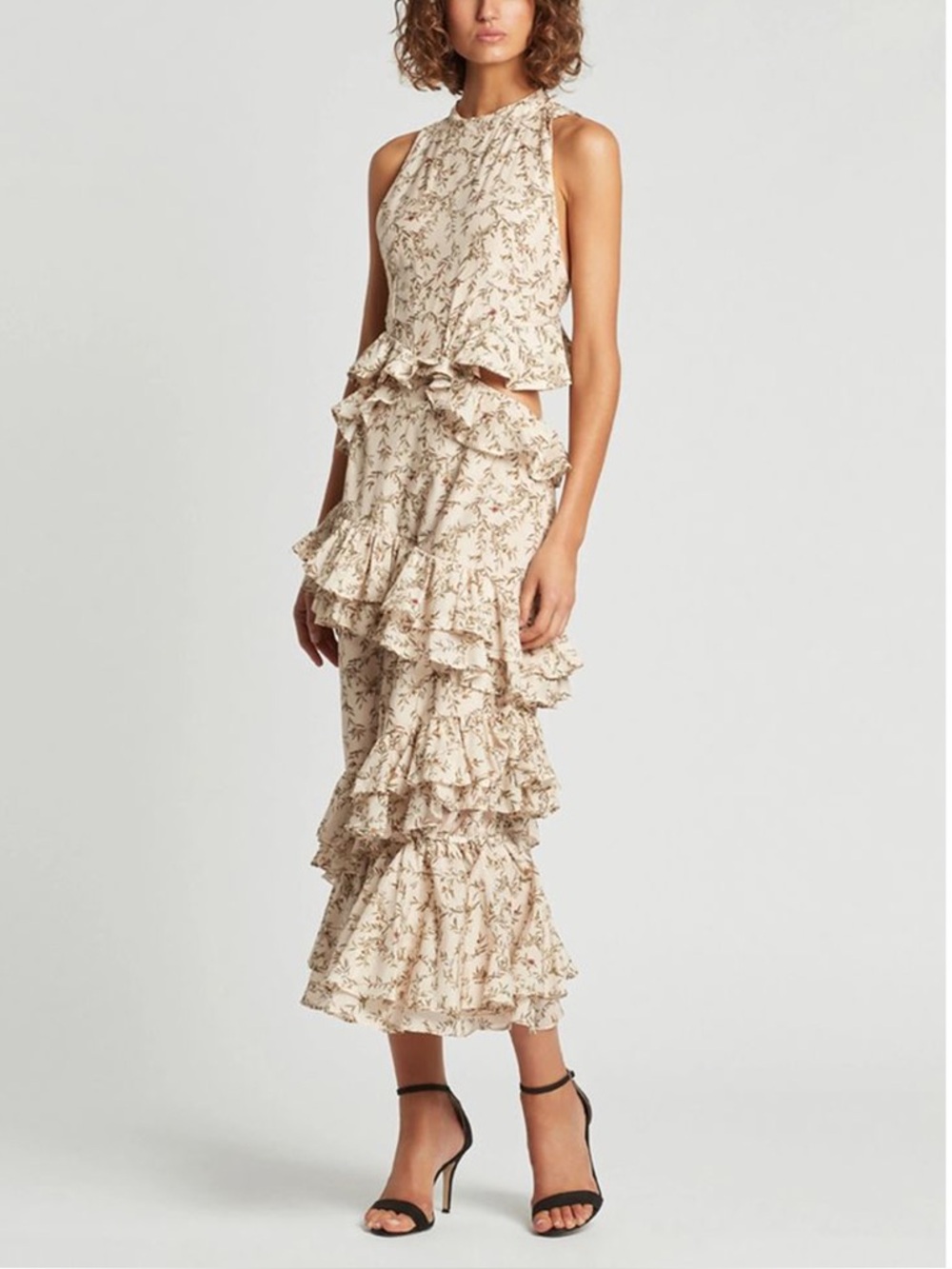 Sir the label ruffle tiered maxi dress